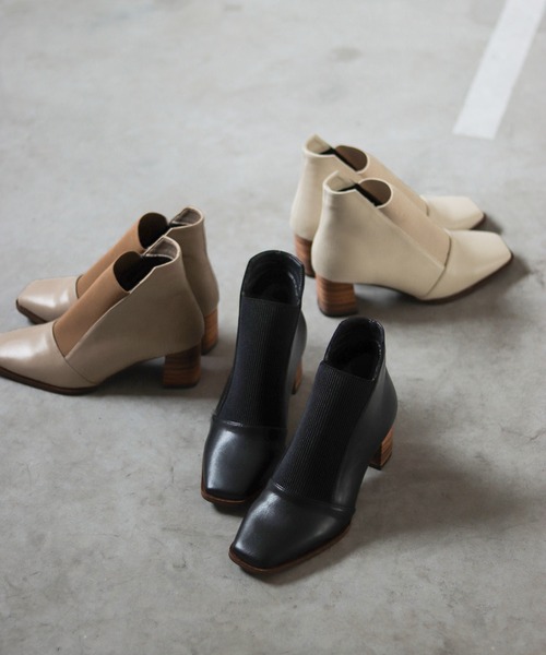 「SESTO」 ショートブーツ 25.5cm ブラック レディース_画像9