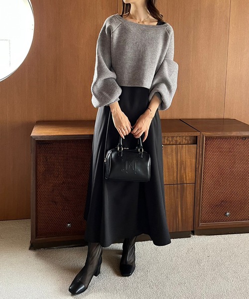 「one after another NICE CLAUP」 コンビワンピース SMALL ベージュ レディース_画像5