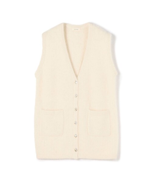 DES PRES（デプレ） ニットベスト FREE ホワイト レディース