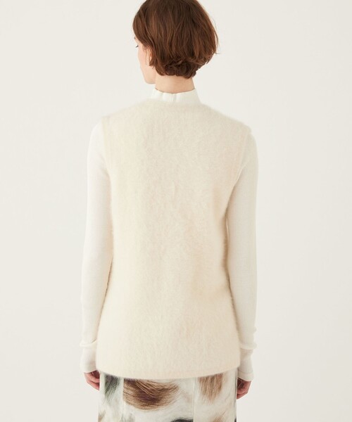 DES PRES（デプレ） ニットベスト FREE ホワイト レディース