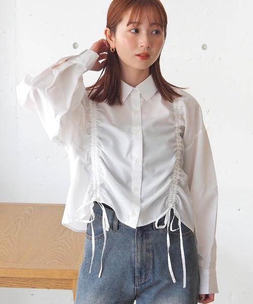ブラウス シャツ ドライタッチトロ ショートシャツ レディース TREOVER ブラウス シャツ さらりとしたやさしい生地感で暑い日に