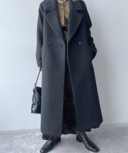 HARE（ハレ） チェスターコート FREE ブラック レディース : ZOZOTOWN