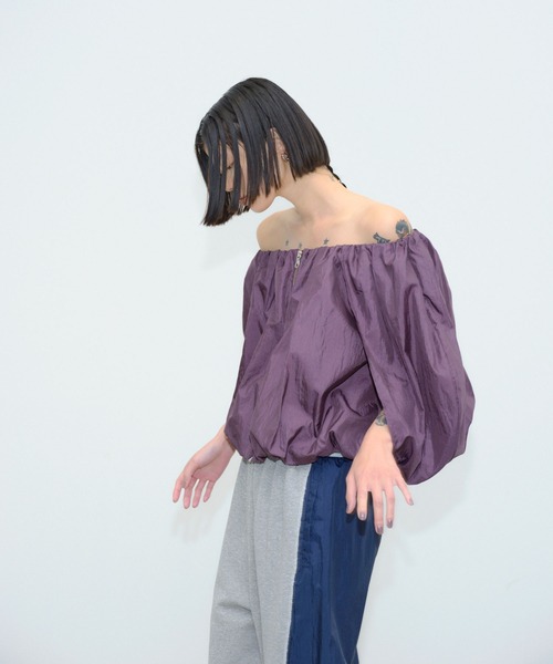 新品Things that Matter ナイロン&スウェットパンツ ベージュ THINGS THAT MATTER（シングス ザット マター）の「・THINGS