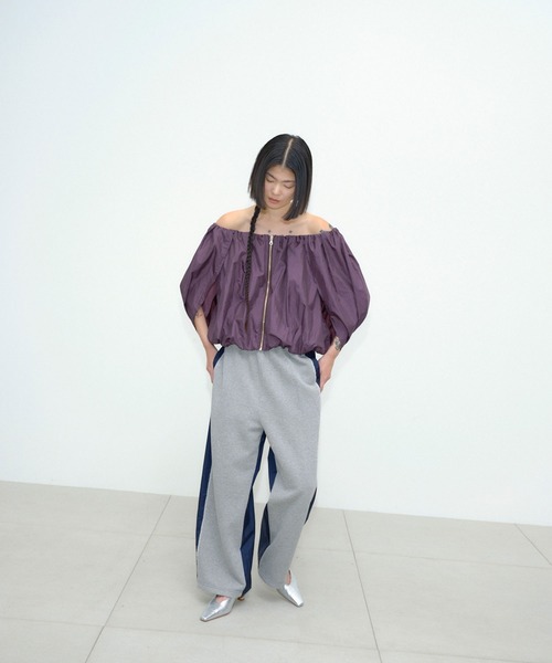 新品Things that Matter ナイロン&スウェットパンツ ベージュ THINGS THAT MATTER（シングス ザット マター）の「・THINGS