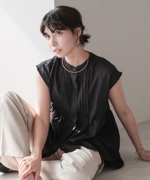SOTT ブラウス シャツ Pin Tuck Peplum Blouse｜ピンタックペプラム