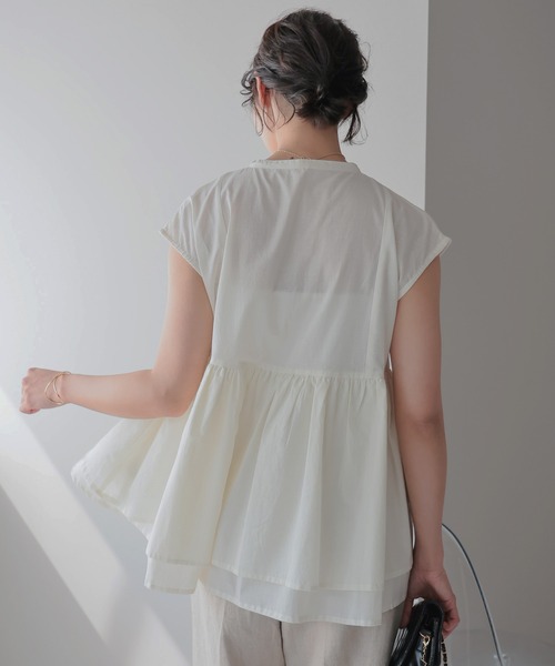 OHGA PEPLUM ペプラム　ブラウス ダブルクロスペプラムブラウス: m,i,d,公式通販｜m-i-d e-shopping