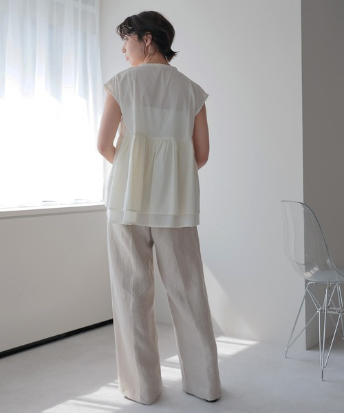 Tuck Peplum Shirts タックペプラムシャツ SOTT ブラウス シャツ Pin Tuck Peplum Blouse｜ピンタックペプラム