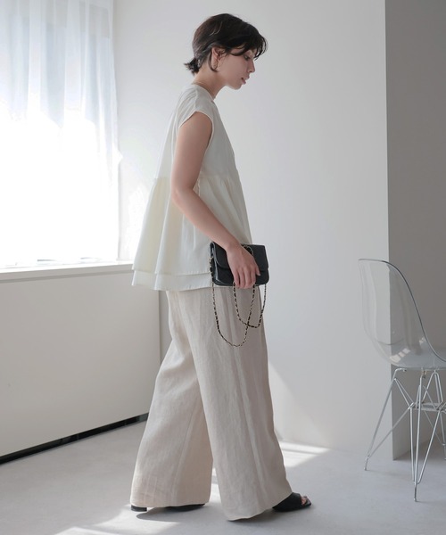 SOTT ブラウス シャツ Pin Tuck Peplum Blouse｜ピンタックペプラム