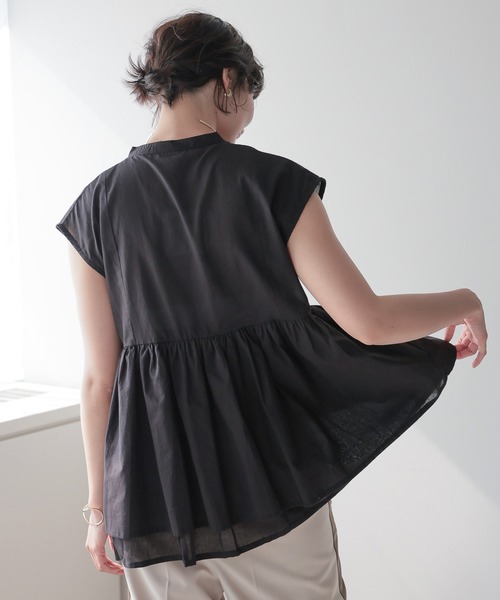 SOTT ブラウス シャツ Pin Tuck Peplum Blouse｜ピンタックペプラム