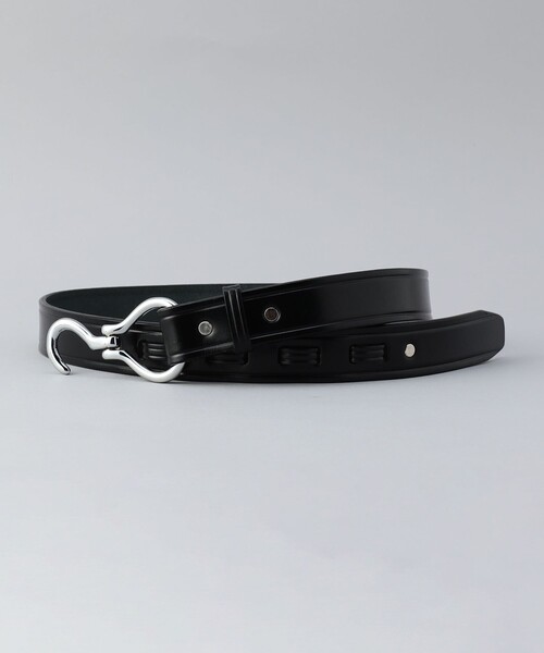 TORY LEATHER ベルト ブラック / シルバー 32 新素材新作 TORY LEATHER(トリーレザー)/3-Piece Silver Buckle