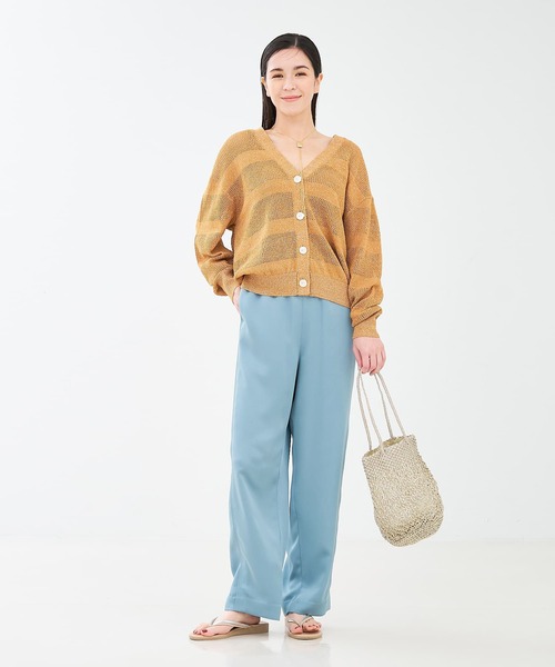 collex（コレックス） パンツ 「手洗い可能」「新色」リラックスサテン