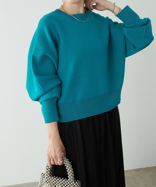 「COLLAGE GALLARDAGALANTE」 長袖ニット FREE ブラック レディース_画像4