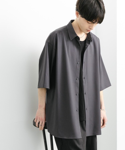 ESSENTIALS ロングスリーブシャツとショートパンツセット SENSE OF PLACE by URBAN RESEARCH シャツ 「ユニセックス