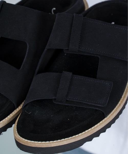 最終価格【APOM】本革パデットダブルストラップサンダル未使用品　24.5 トッズ TOD'S XXW11K0FH50 GOC サンダル GOLDEN CALF レディース