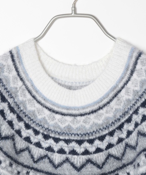 「Heather」 ニットワンピース FREE グレー レディース_画像4