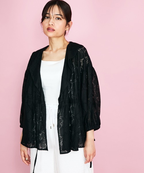 完売品新品】SHIORI IRIE コラボレースカシュクールブラウスピンク