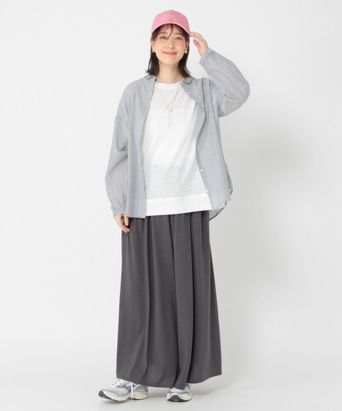 ブラウス シャツ GRAYS レディース TREOVER ブラウス シャツ ビッグシアーシャツ レディース