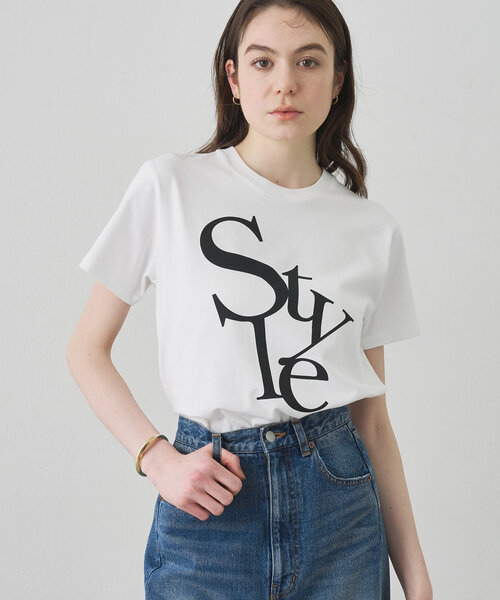 tシャツ 「Drawing Numbers」スタイルプリントTシャツ レディース