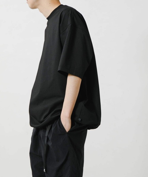 daiwapier39 24SS S/S T-shirt ダイワ黒半袖Tシャツ DAIWA PIER39 TECH DRAWSTRING S/S TEE（Tシャツ/カットソー