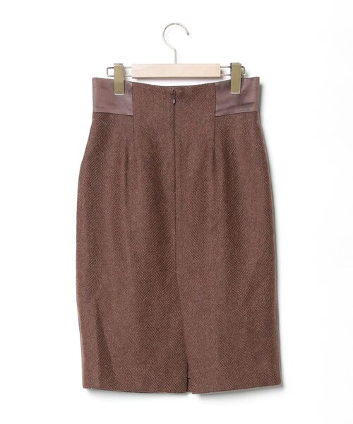 【新品】ハリスツイード　ブラウン タイトスカート 38 マッキントッシュ Mackintosh（マッキントッシュ） タイトスカート 38 ブラウン