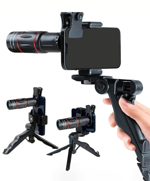 CALIFORNIA OUTFITTERS 5E8 スマホ望遠レンズ 2WAYスタンドセット