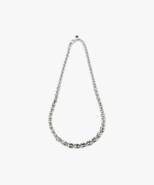 ■agnesb.■H925 チェーン ネックレス unisex agnes b. ネックレス H925 チェーン ”Iconic − Hollow Silver