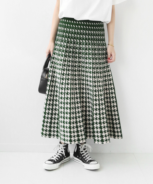 「Torrazzo Donna」 ニットスカート FREE グリーン レディース_画像4