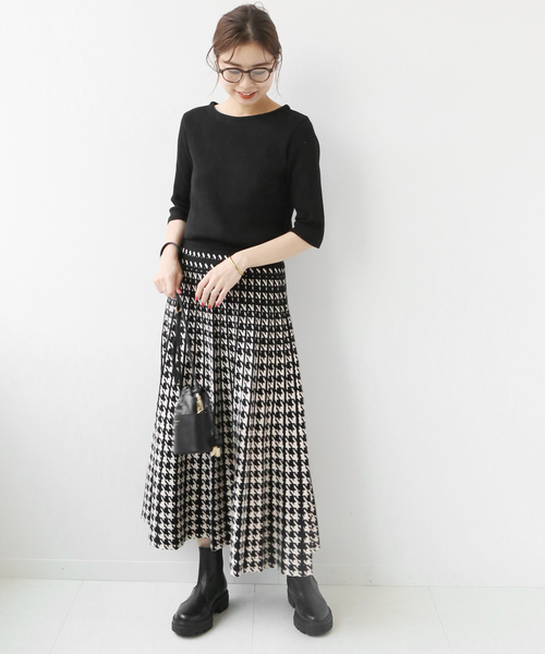 「Torrazzo Donna」 ニットスカート FREE グリーン レディース_画像5