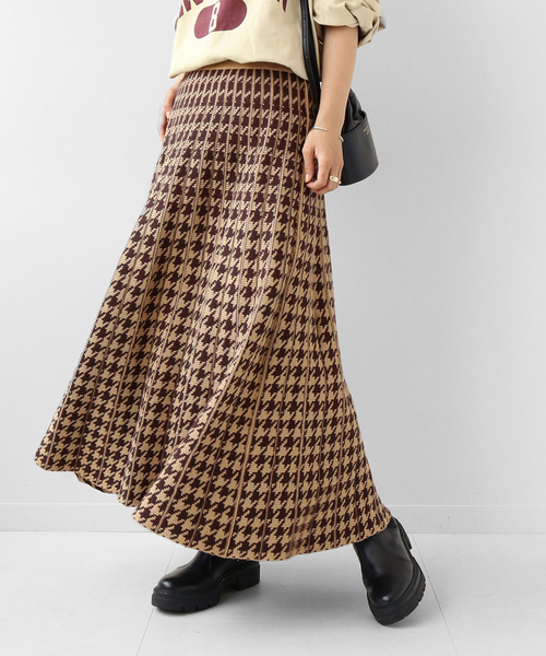 「Torrazzo Donna」 ニットスカート FREE グリーン レディース_画像6