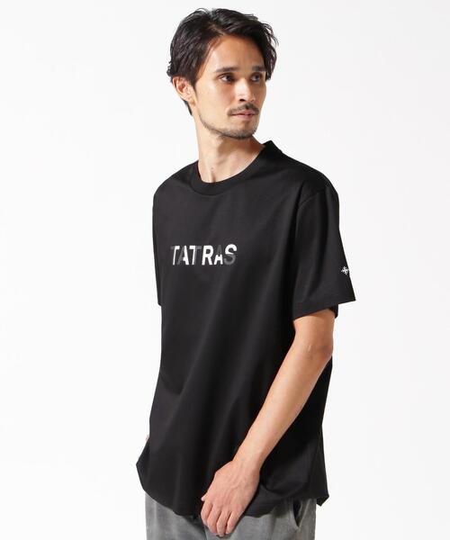 【ゆとりのあるサイズ感♪】タトラス Tシャツ TATRAS タトラス 別注 INDEZ ブランドロゴ刺繍Tシャツ サイズ04