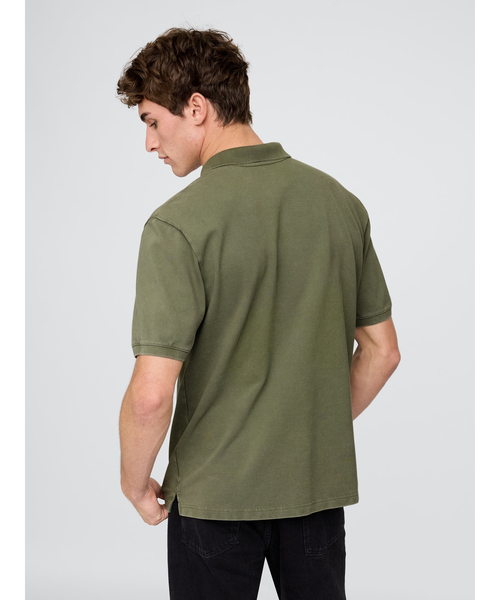 GAP（ギャップ） ポロシャツ リラックス ピケポロシャツ 無地 メンズ