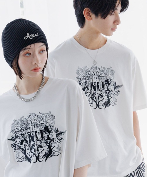 tシャツ 「UNISEX/2サイズ展開」ビンテージエンジェルTシャツ レディース メンズ Anui tシャツ 「UNISEX/2サイズ展開」ビンテージエンジェルT