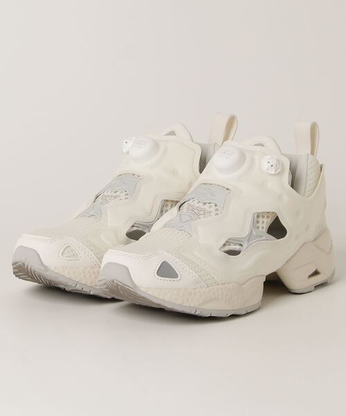 Reebok ホワイト 厚底スニーカー 美品】 Reebok 厚底スニーカー ホワイト