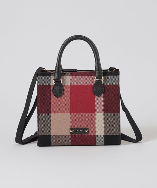 BLUE LABEL CRESTBRIDGE　ハンドバッグ　レディース　美品 BLUE LABEL CRESTBRIDGE レディースバッグ（色：レッド系