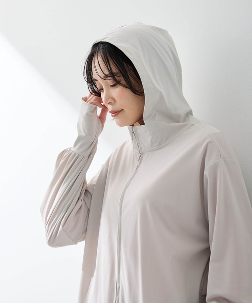 A/C DESIGN BY ALPHA CUBIC パーカー メッシュ切替えラッシュ