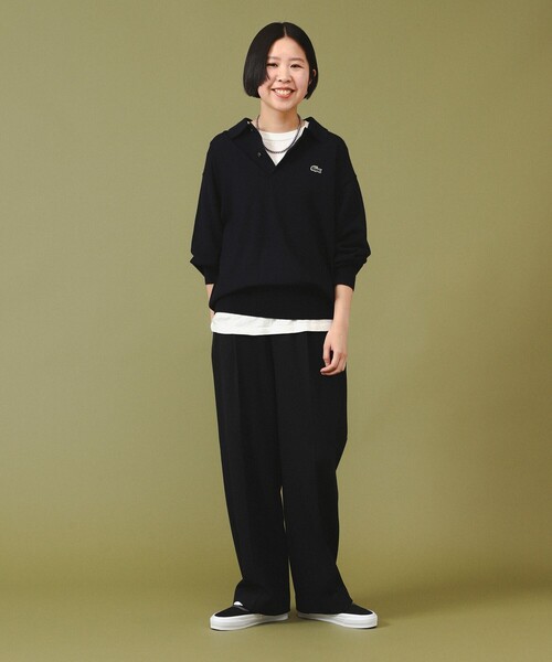 ニット セーター 「別注」LACOSTE / ニット ポロシャツ レディース LACOSTE ニット セーター 「別注」LACOSTE / ポロシャツ