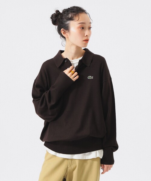ニット セーター 「別注」LACOSTE / ニット ポロシャツ レディース LACOSTE ニット セーター 「別注」LACOSTE / ポロシャツ