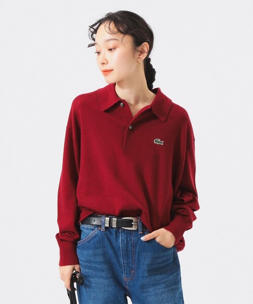 ニット セーター 「別注」LACOSTE / ニット ポロシャツ レディース LACOSTE ニット セーター 「別注」LACOSTE / ポロシャツ