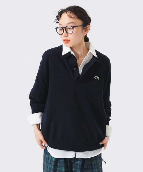 【完売品】 LACOSTE BEAUTY&YOUTH 別注 ニット ポロシャツ LACOSTE ニット セーター 「別注」LACOSTE / ポロシャツ