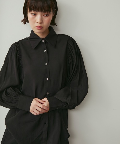 full/fill. ブラウス シャツ ボリュームスリーブギャザーシャツ