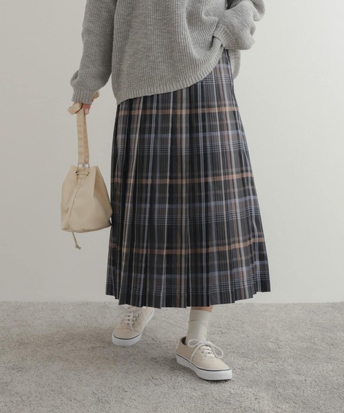 「URBAN RESEARCH DOORS」 プリーツスカート MEDIUM グレー系その他 レディース_画像2