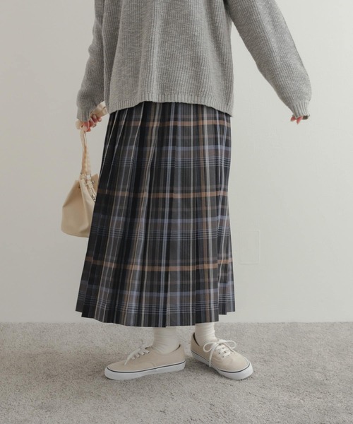 「URBAN RESEARCH DOORS」 プリーツスカート MEDIUM グレー系その他 レディース_画像5