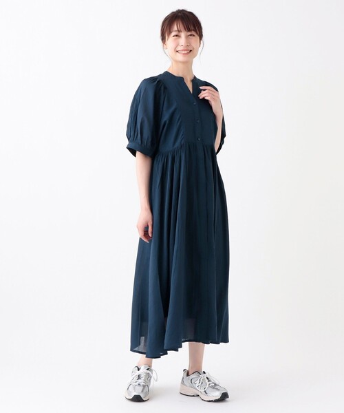 Afternoon Tea（アフタヌーンティー） ワンピース インド綿ボイル切替