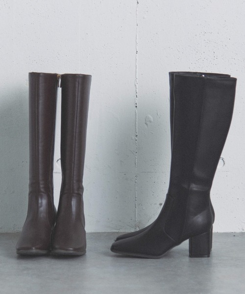 DOUX ARCHIVES（ドゥアルシーヴ） ブーツ プレーンロングブーツ