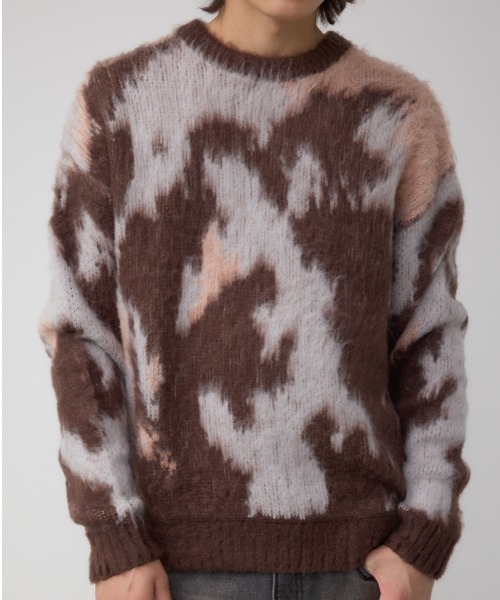 AZUL BY MOUSSY（アズールバイマウジー） セーター ニット 起毛総柄