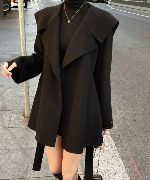 ドリスヴァンノッテンベルト付きショートコート ドリスヴァンノッテンベルト付きショートコート ドリスヴァンノッテン