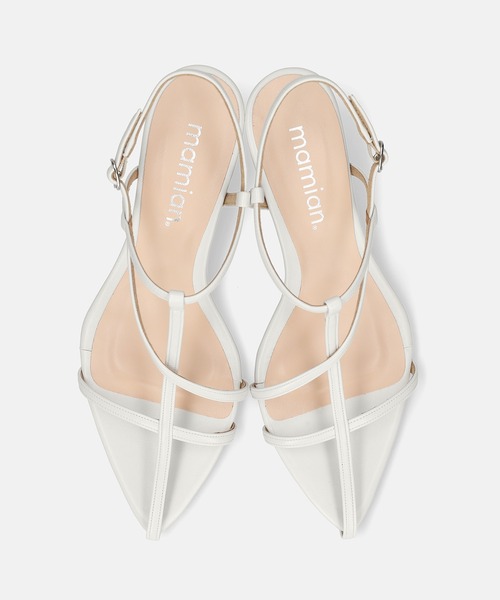 「MAMIAN」 ヒールサンダル M ブラック レディース_画像4