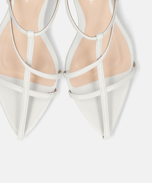 「MAMIAN」 ヒールサンダル M ブラック レディース_画像6