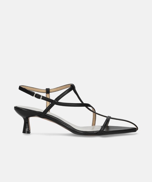 「MAMIAN」 ヒールサンダル M ブラック レディース_画像7