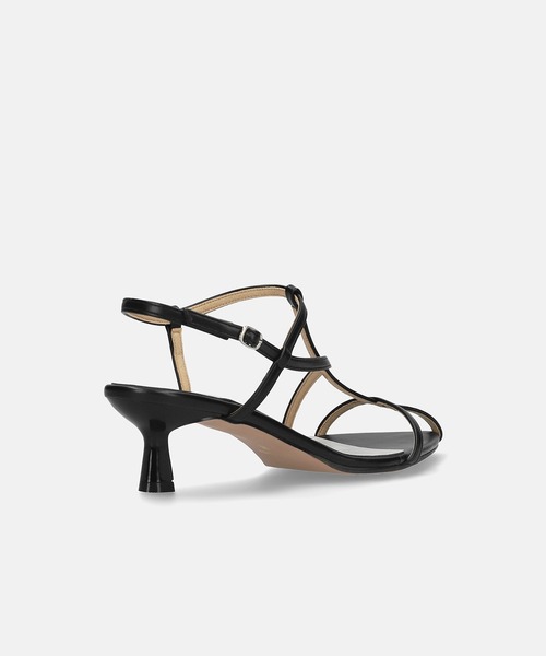 「MAMIAN」 ヒールサンダル M ブラック レディース_画像9